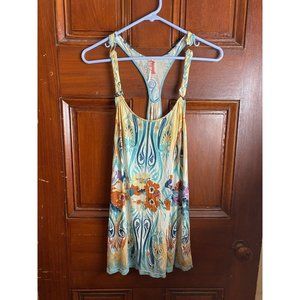 Free People Paisley Floral Racer Back Braided Stra